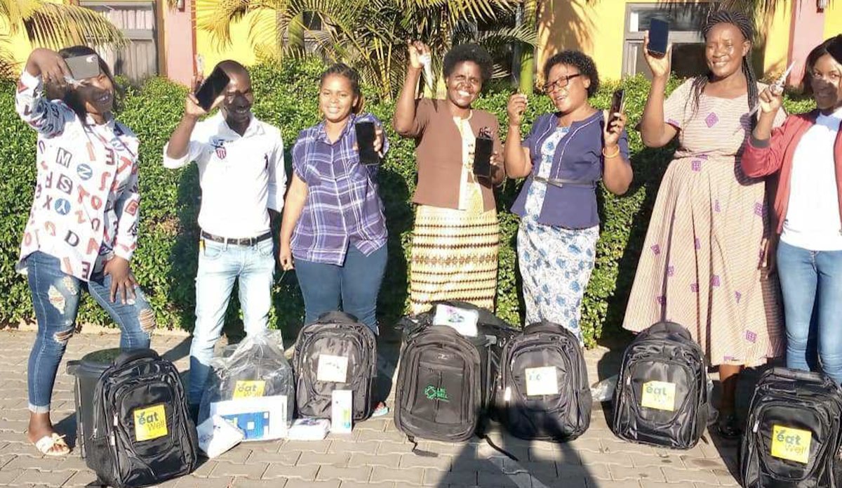A child health training session with the LiveWell team in Zambia using Connect